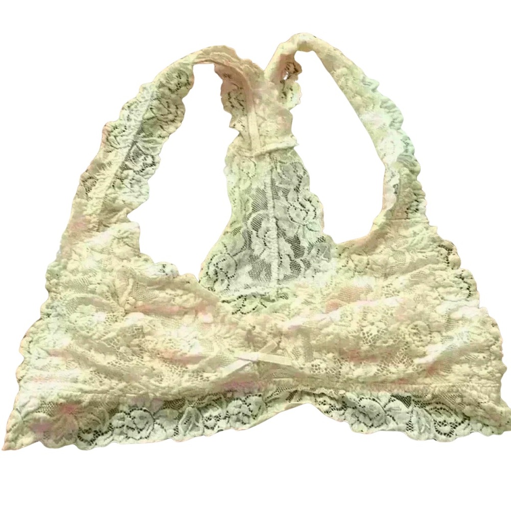 Smart and Sexy Pale Pink Size Large Lace Halter Style Bralette‎